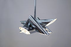 Suspension en métal italienne mi-siècle moderne dans le style de Gaetano Sciolari