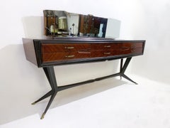 Mid-Century Modern Italian Mirror Sideboard, Italy, 1960s
