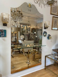 Mid-Century Modern Italian Mirror with Console by Pier Luigi Colli