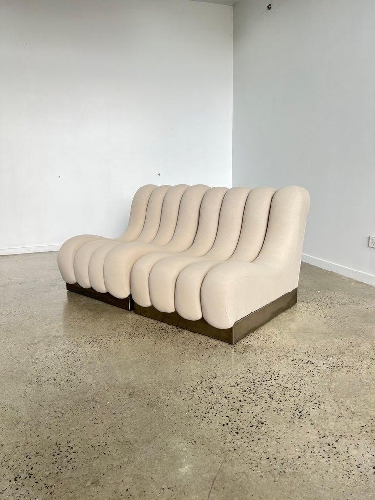 Mid-Century Modern Italian Modular Sofa Chairs For Sale 5