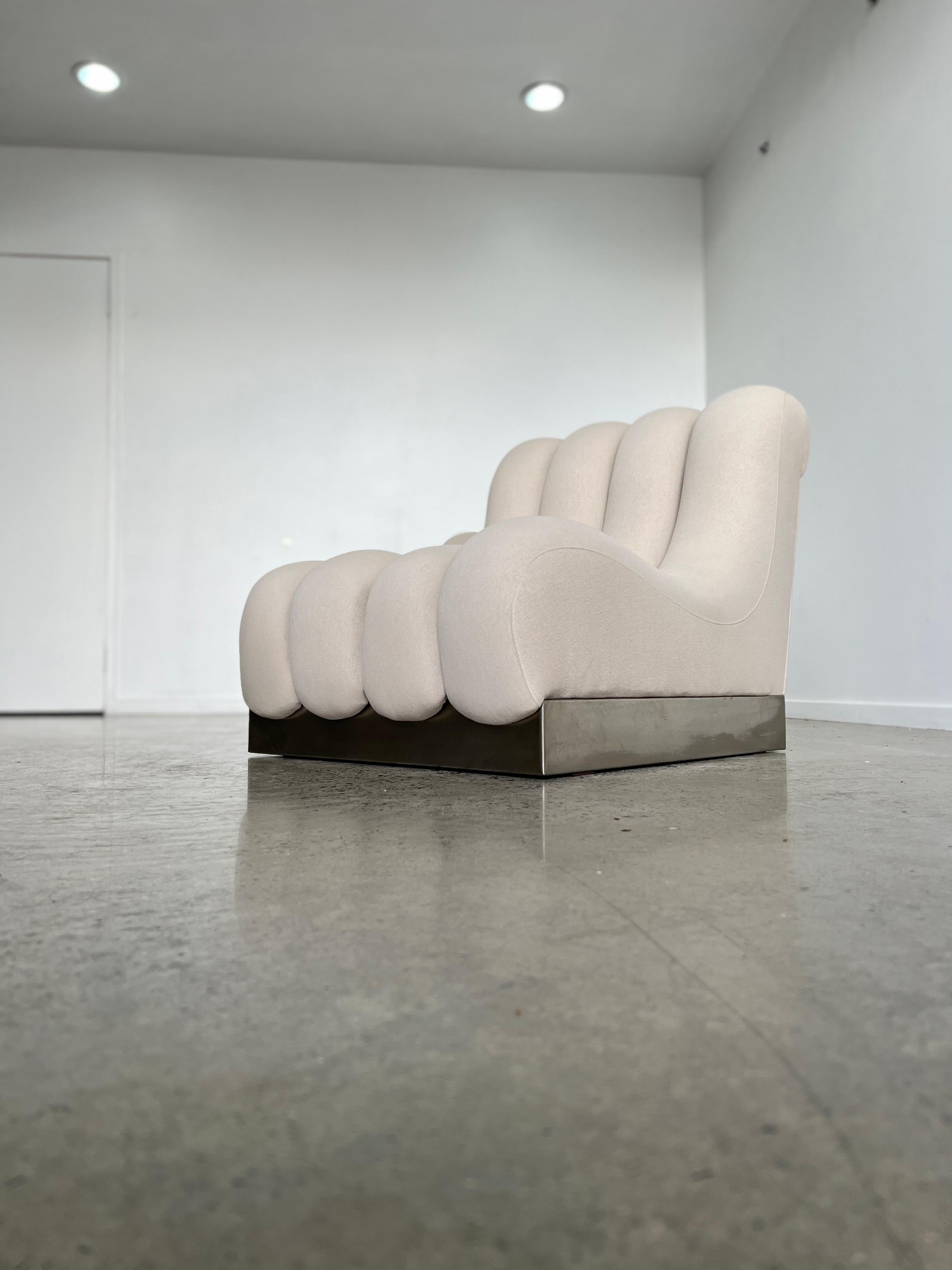 European Mid-Century Modern Italian Modular Sofa Chairs