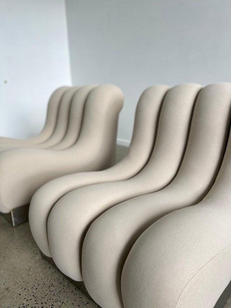 Late 20th Century Mid-Century Modern Italian Modular Sofa Chairs For Sale