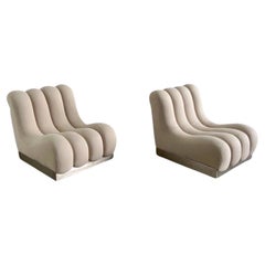 Vintage Mid-Century Modern Italian Modular Sofa Chairs