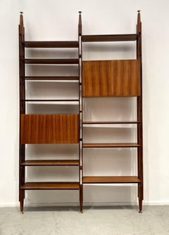 Mid-Century Modern Italian Modular Wall Unit, Wood, 1960s