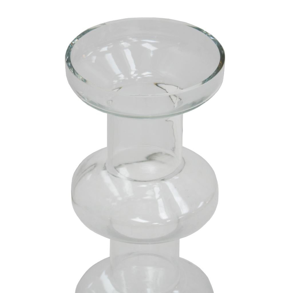 20th Century Mid-Century Modern Italian Molded Glass Vase For Sale