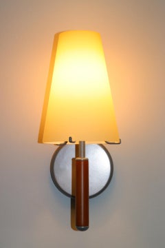 Mid-Century Modern Italian Murano Amber Glass Wall Lamp
