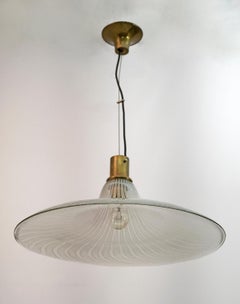 Mid-Century Modern Italian Murano Bubbles Glass Pendant Lamp, 1970s