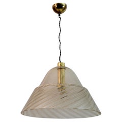 Mid-Century Modern Italian Murano Bubbles Glass Pendant Lamp, 1970s