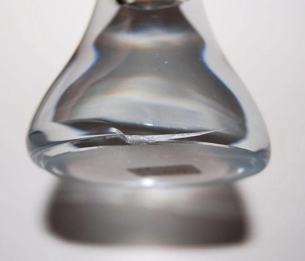 Mid-Century Modern Italian Murano Calla Lily Trumpet Art Glass Vase c. 1960s In Good Condition For Sale In Atlanta, GA