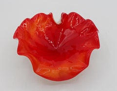 Mid-Century Modern Italian Murano Cased Bon Bon Dish