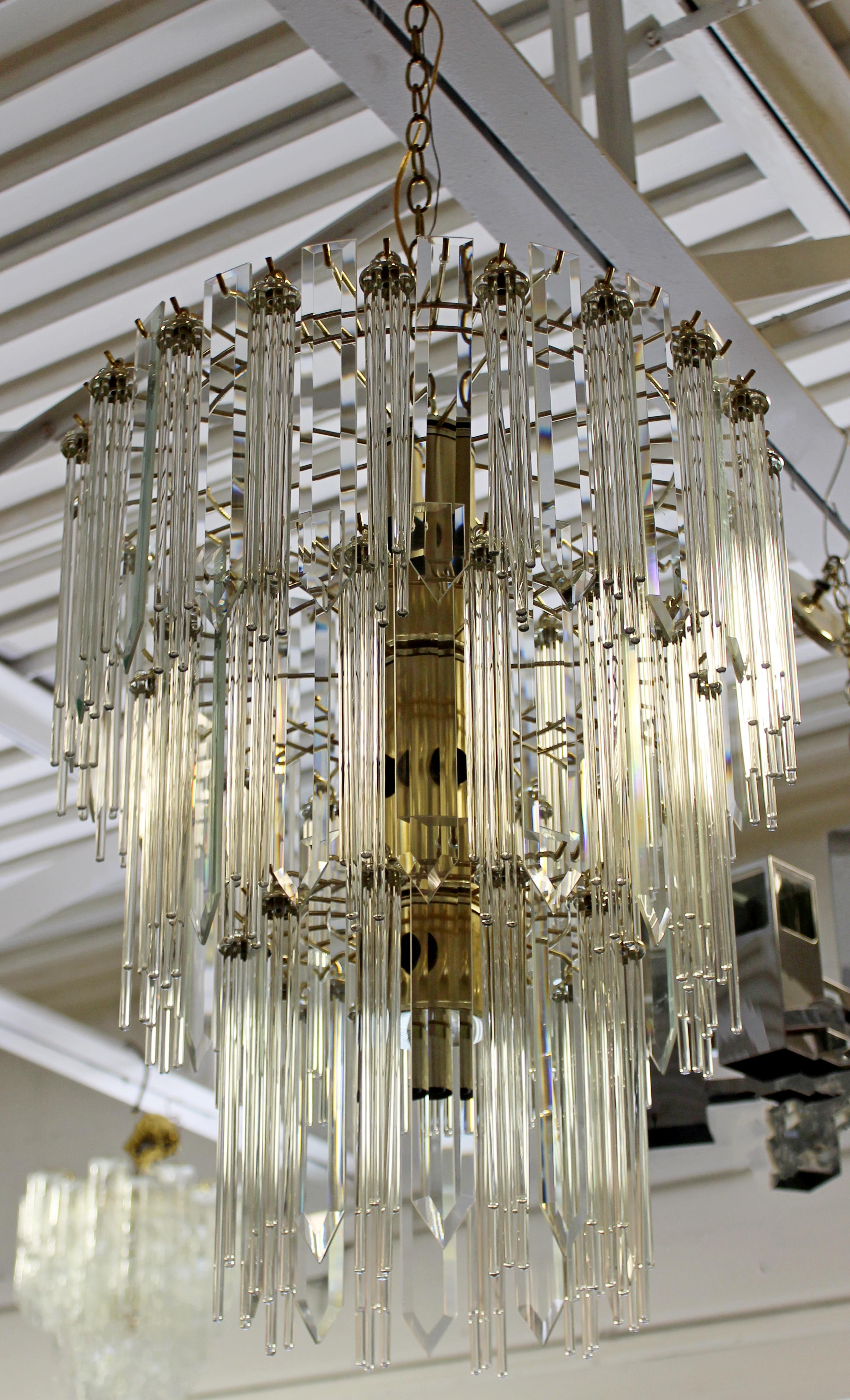 mid century tiered chandelier