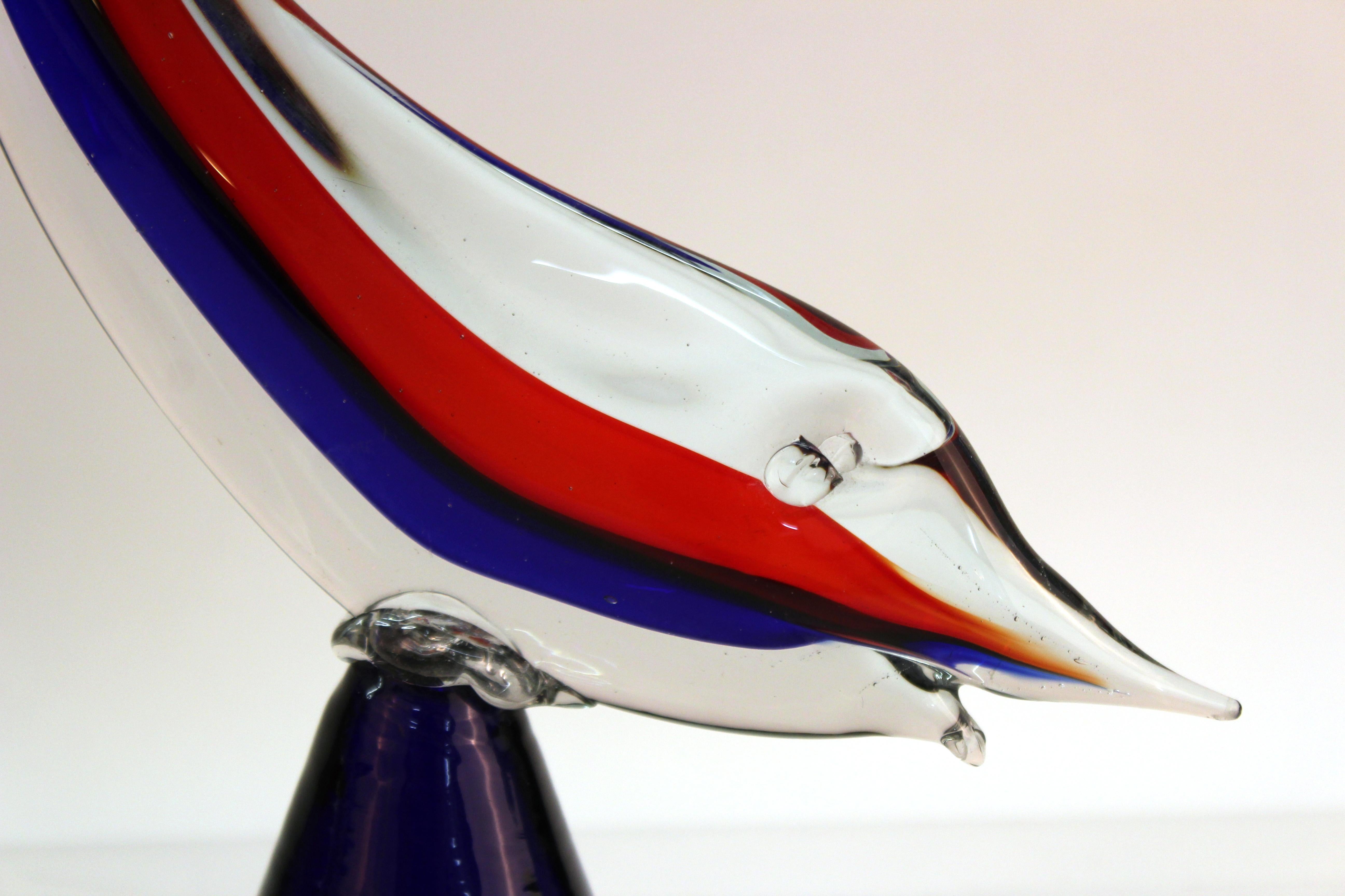 Mid-Century Modern Italian Murano Glass Fish In Good Condition For Sale In New York, NY