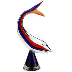 Mid-Century Modern Italian Murano Glass Fish