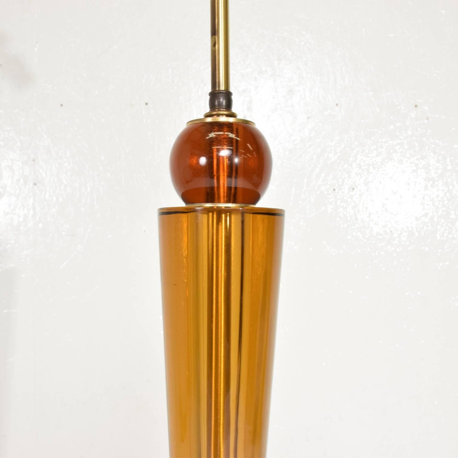 Mid-Century Modern Italian Murano Glass Floor Lamp by Tomaso Buzzi for Venini In Good Condition In Chula Vista, CA