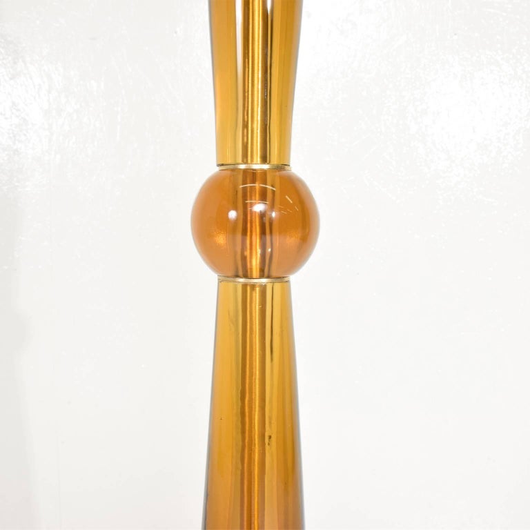 MidCentury Modern Italian Murano Glass Floor Lamp by Tomaso Buzzi for