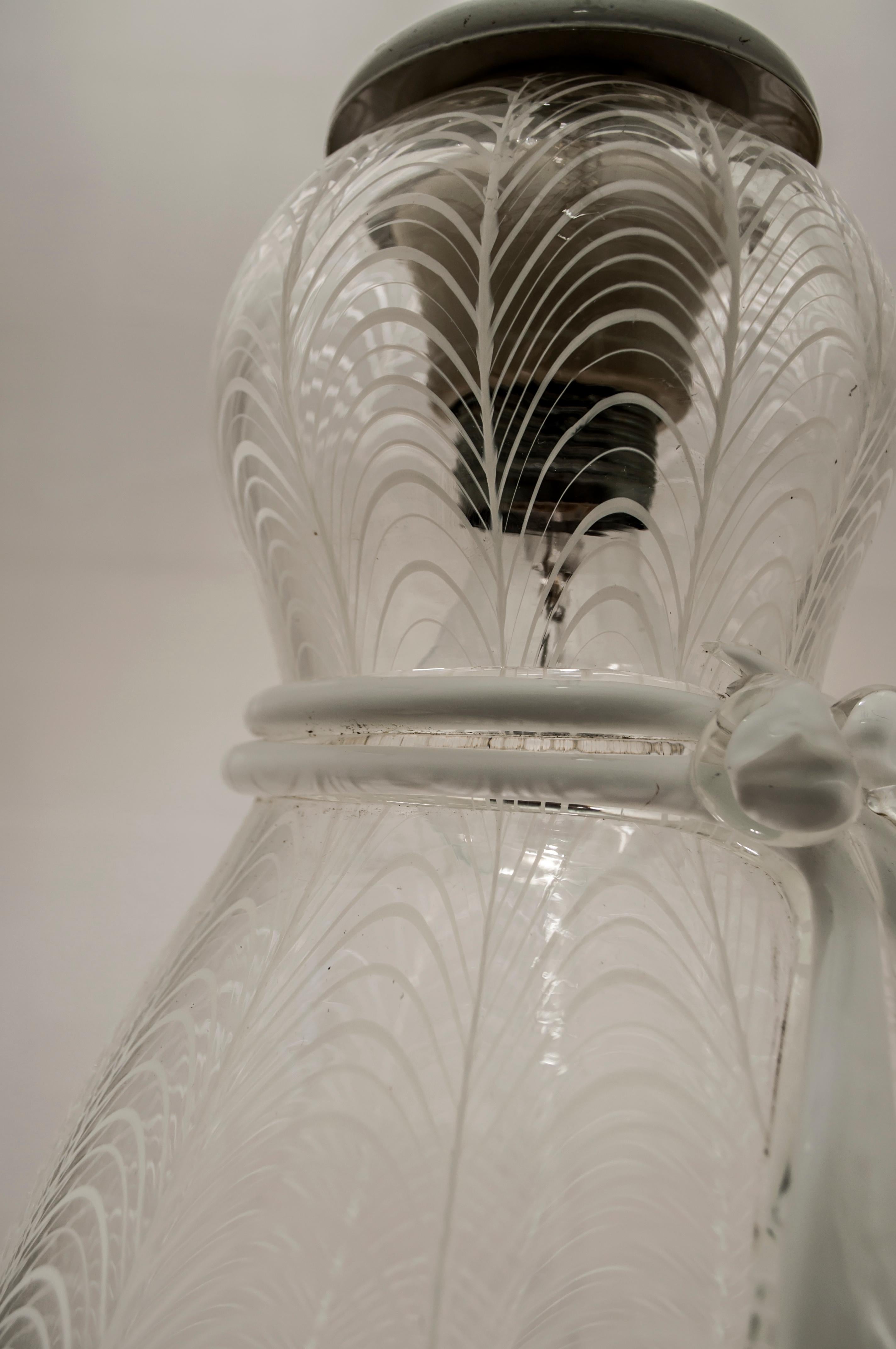 Mid-Century Modern Italian Murano Glass Handkerchief Ceiling Lamp, 1960s 6
