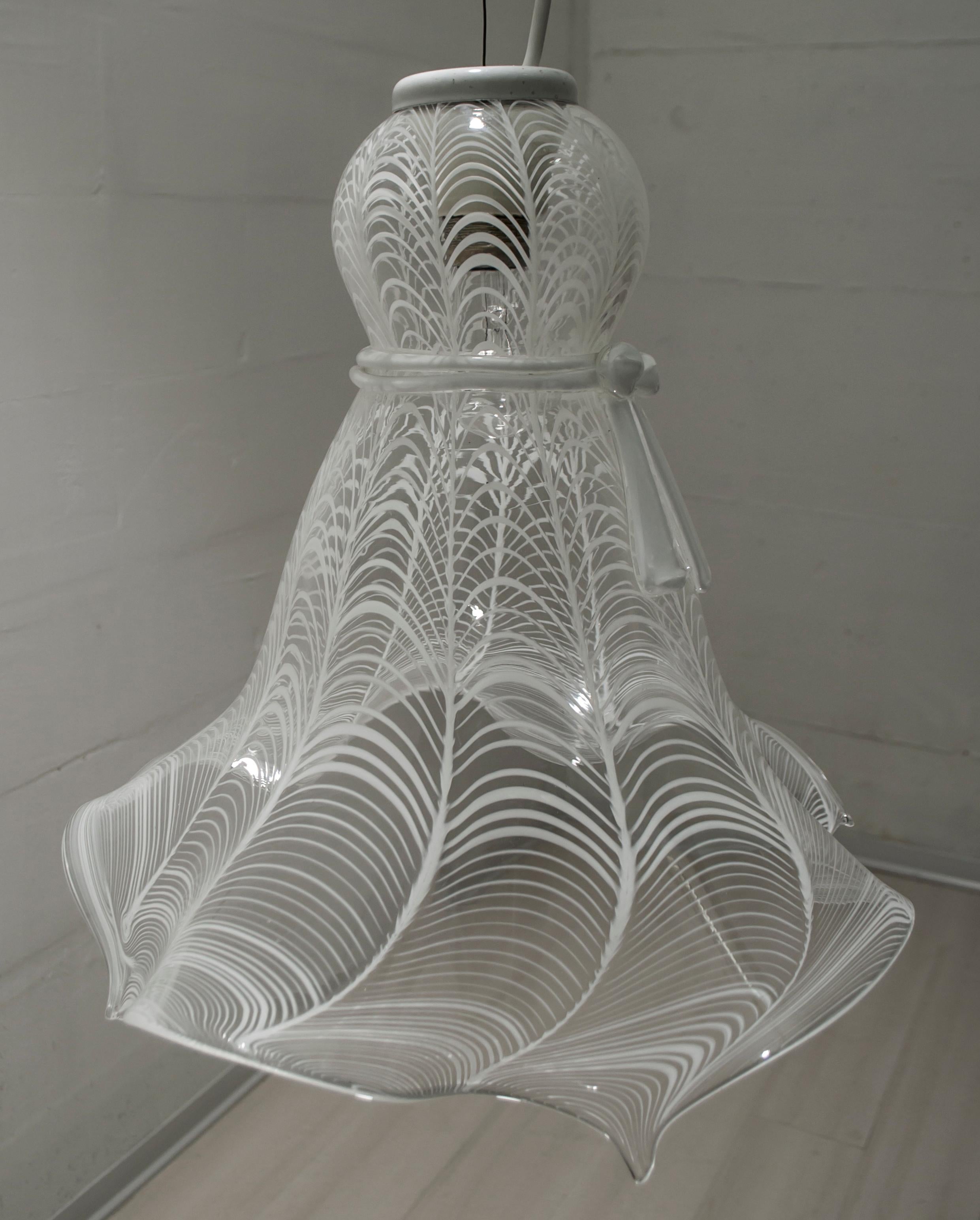 Mid-Century Modern Italian Murano Glass Handkerchief Ceiling Lamp, 1960s 6