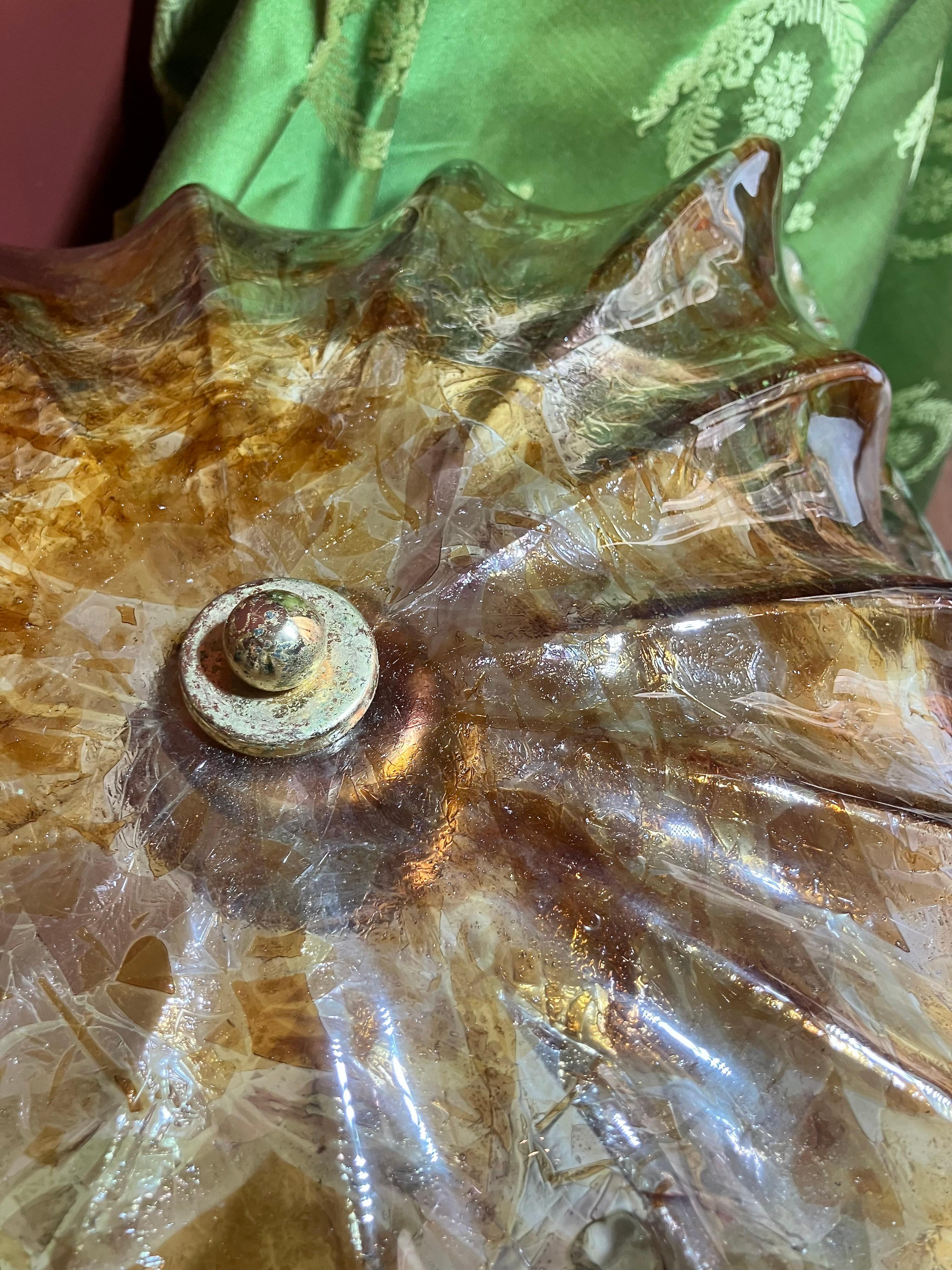 Apliques o lámparas de techo de cristal de Murano italiano de mediados de siglo La Murrina Vidrio artístico en venta