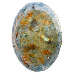 Mid-Century Modern Italian Murano Glass Large Round Ceiling Lamp, 1970