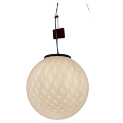 Lampe à suspension italienne en verre de Murano, mi-siècle moderne, années 1970