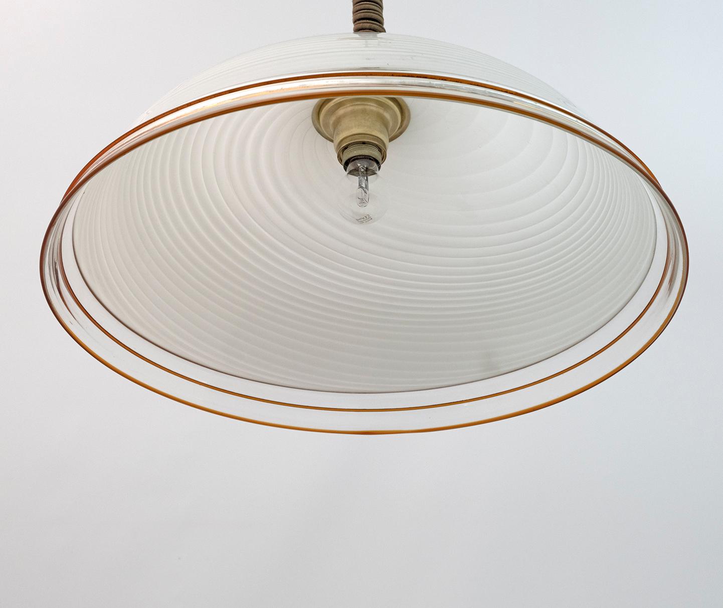 Mid-Century Modern Italian Murano Glass Pendant Lamp by 4 Vetri Murano, 1970s 2