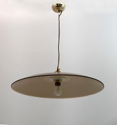 Lampe à suspension italienne en verre de Murano, mi-siècle moderne, Murano, 1970