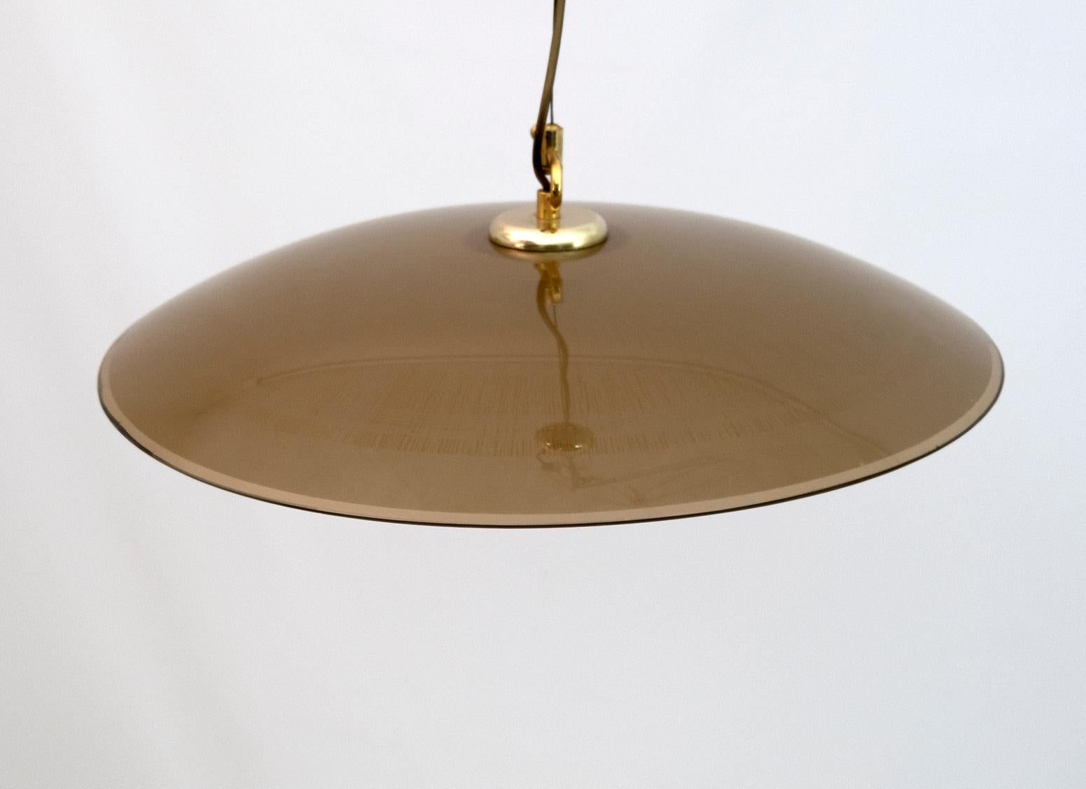 Mid-Century Modern Italian Murano Glass Pendant Lamp Murano, 1970s For Sale 1