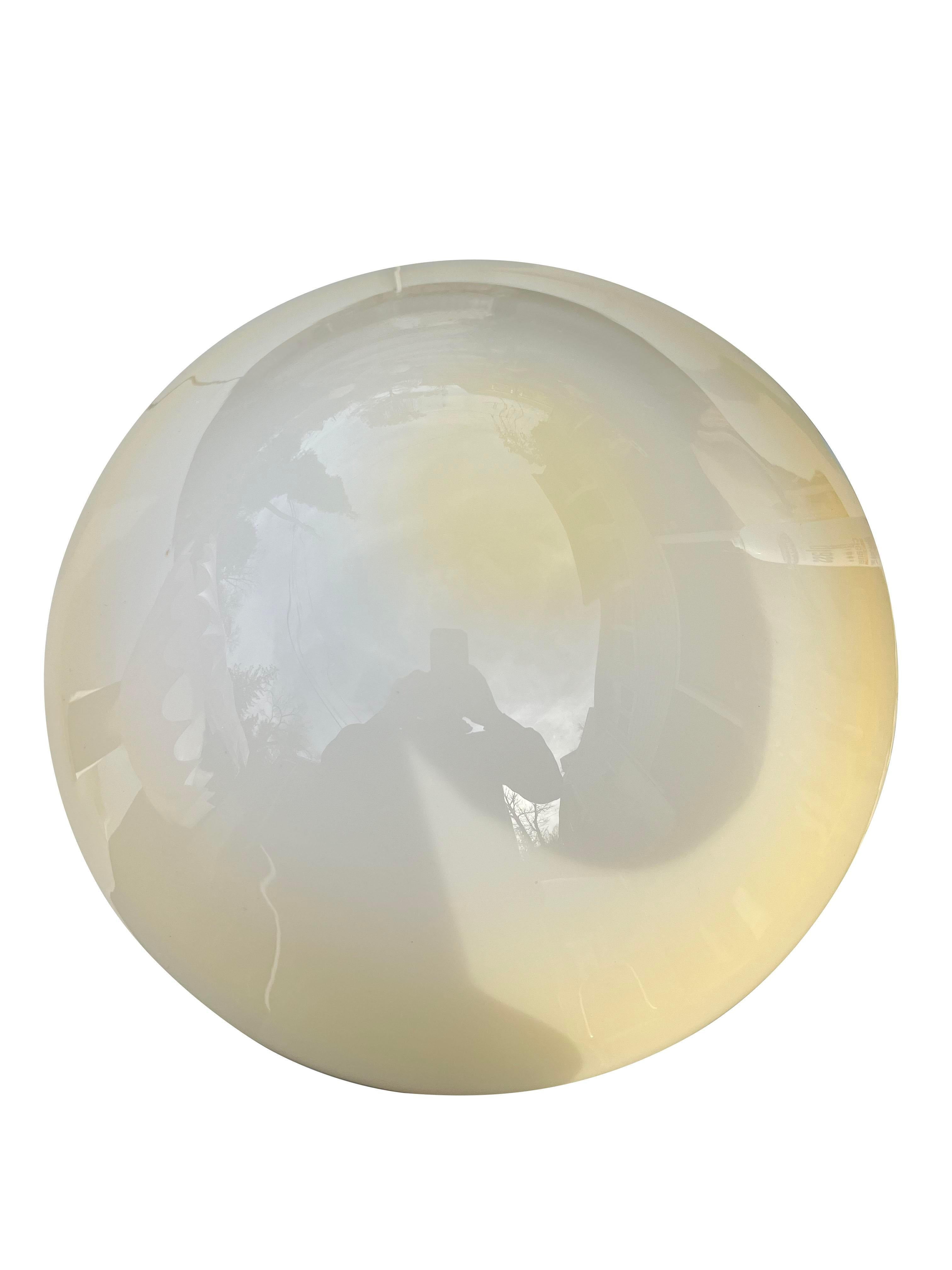 Lampe de table champignon italienne moderne du milieu du siècle dernier en verre de Murano Bon état - En vente à Saddle River, NJ