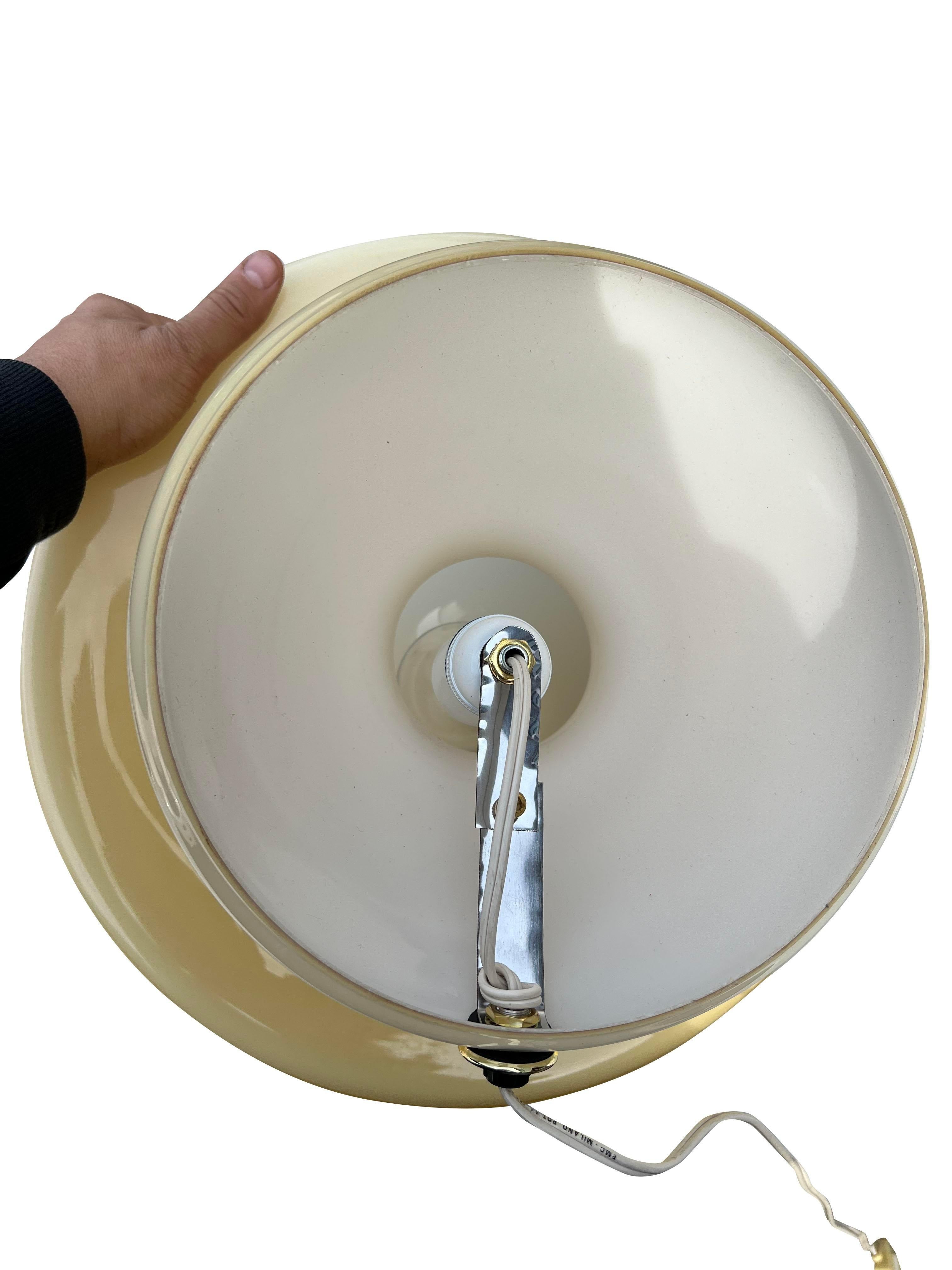Milieu du XXe siècle Lampe de table champignon italienne moderne du milieu du siècle dernier en verre de Murano en vente