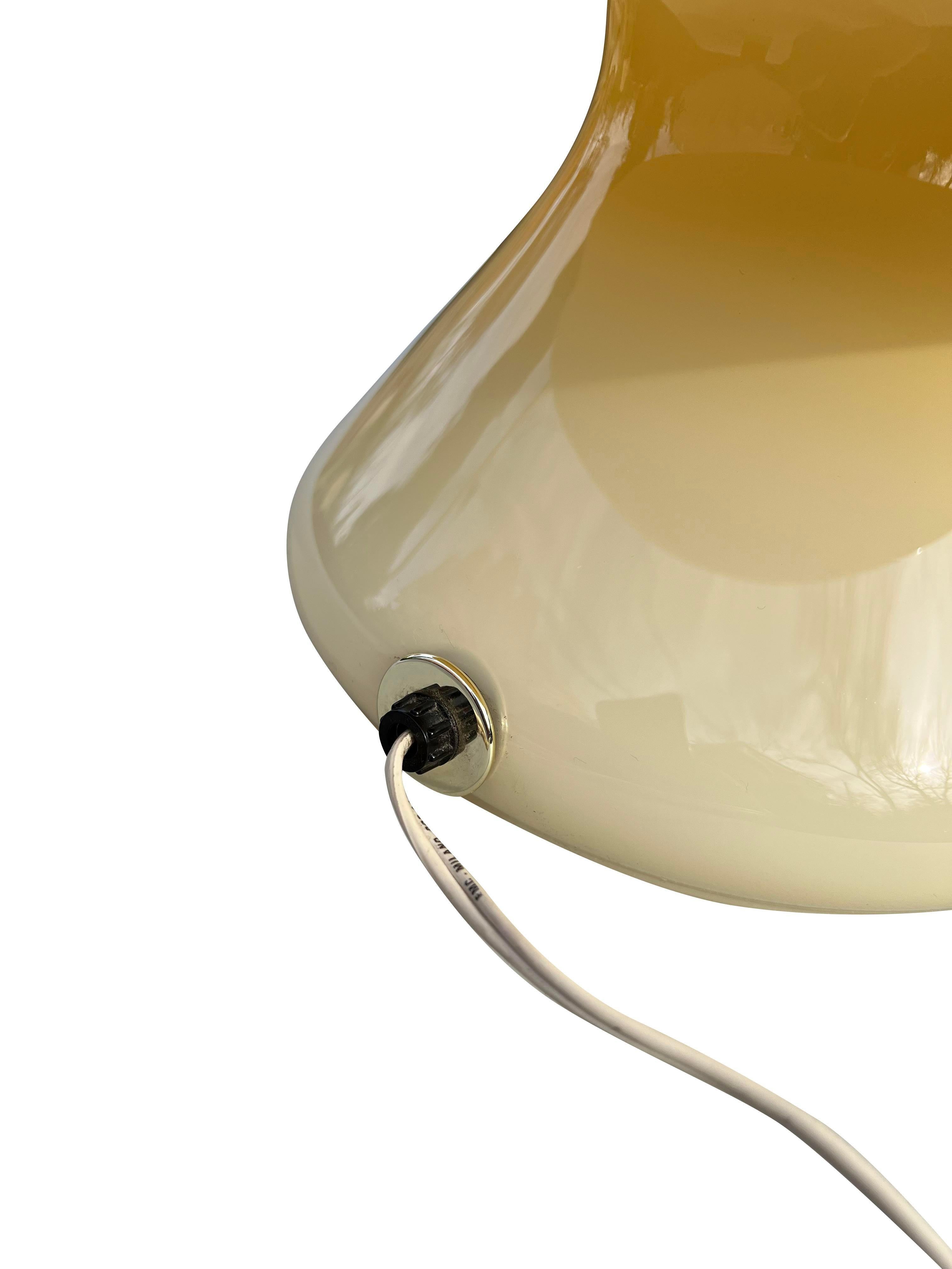 Verre de Murano Lampe de table champignon italienne moderne du milieu du siècle dernier en verre de Murano en vente