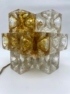 Mid-Century Modern Italian Murano Glass Table Lamp by Albano Poli for Poliarte
