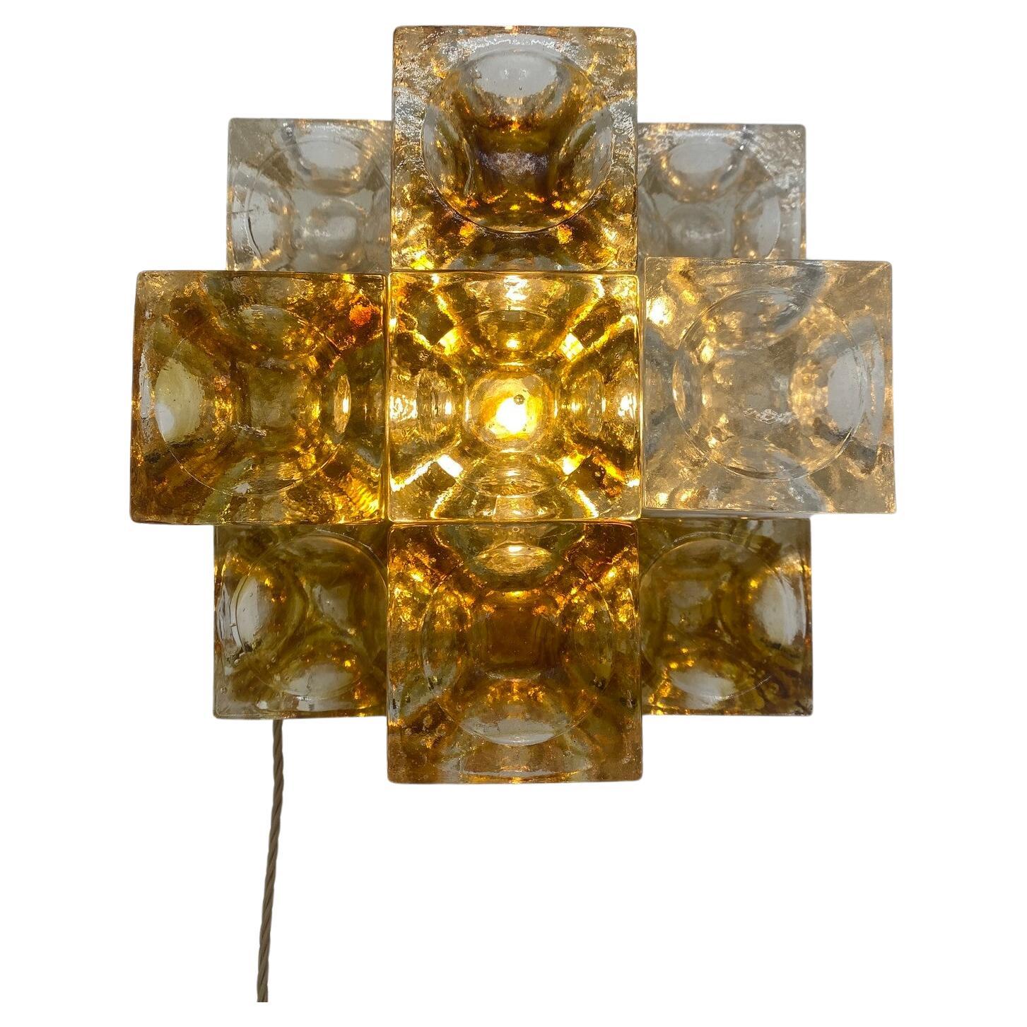 Mid-Century Modern Italian Murano Glass Table Lamp by Albano Poli for Poliarte
