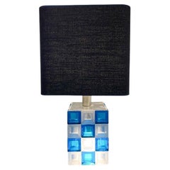 Mid-Century Modern Italian Murano Glass Table Lamp by Albano Poli for Poliarte -