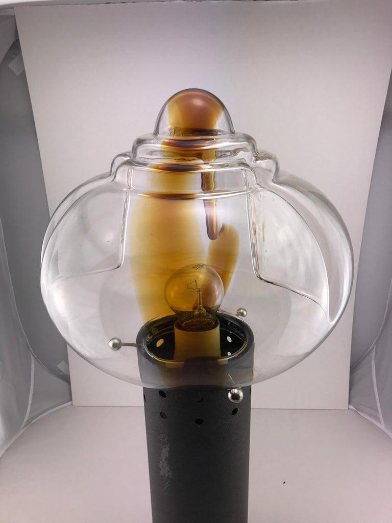 Milieu du XXe siècle Lampe de bureau italienne en verre de Murano, mi-siècle moderne, par Toni Ziuccheri pour Mazzega en vente