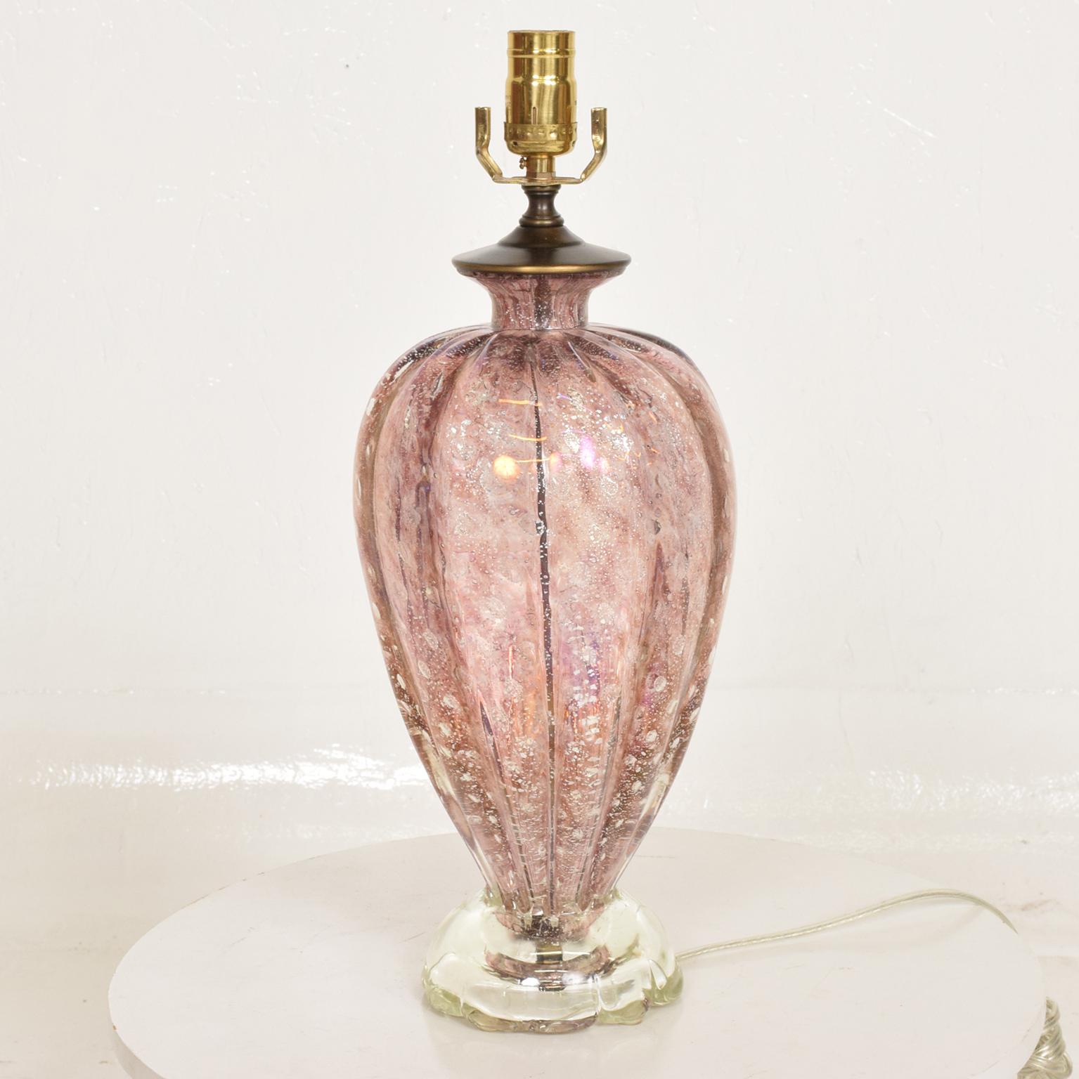 Mid-Century Modern Italian Murano Glass Table Lamp 2