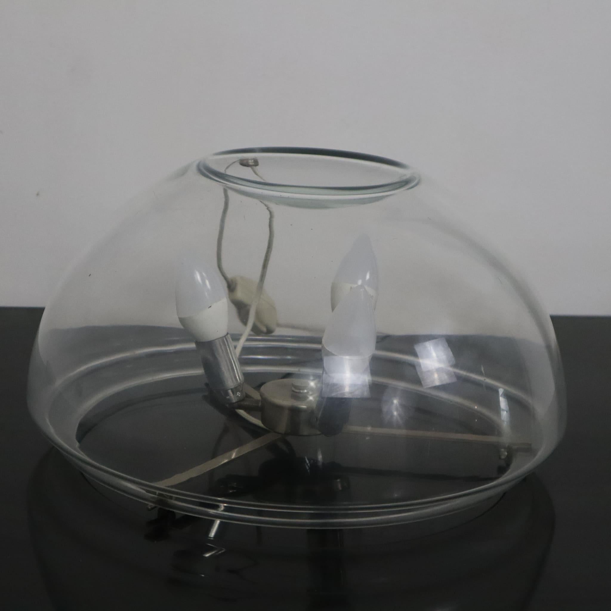 Moderne italienische Murano-Glas-Tischlampen aus der Mitte des Jahrhunderts, Italien, 1970er Jahre im Angebot 1