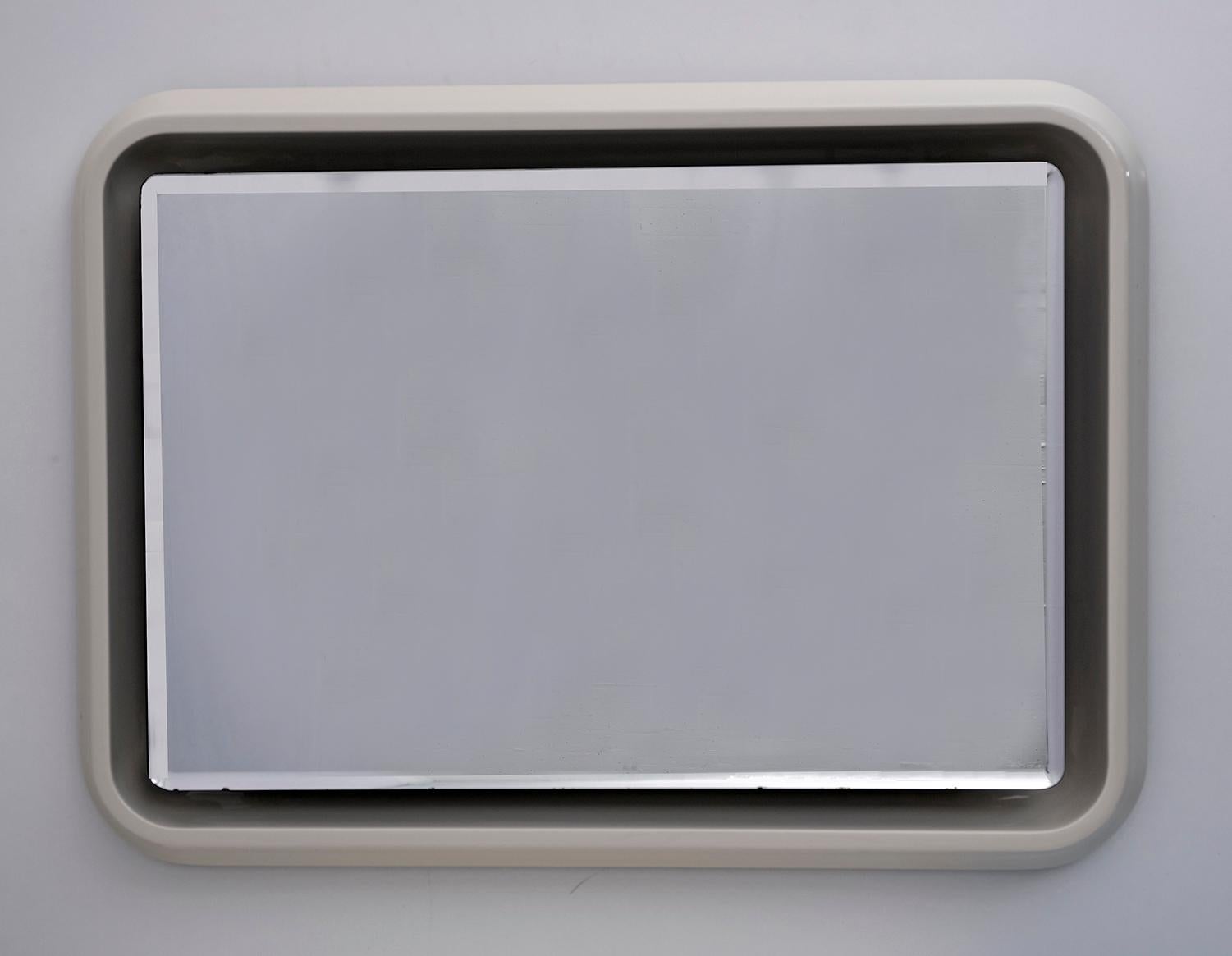 Mid-Century Modern Italian Neon Backlit Mirror, 1970s For Sale 2