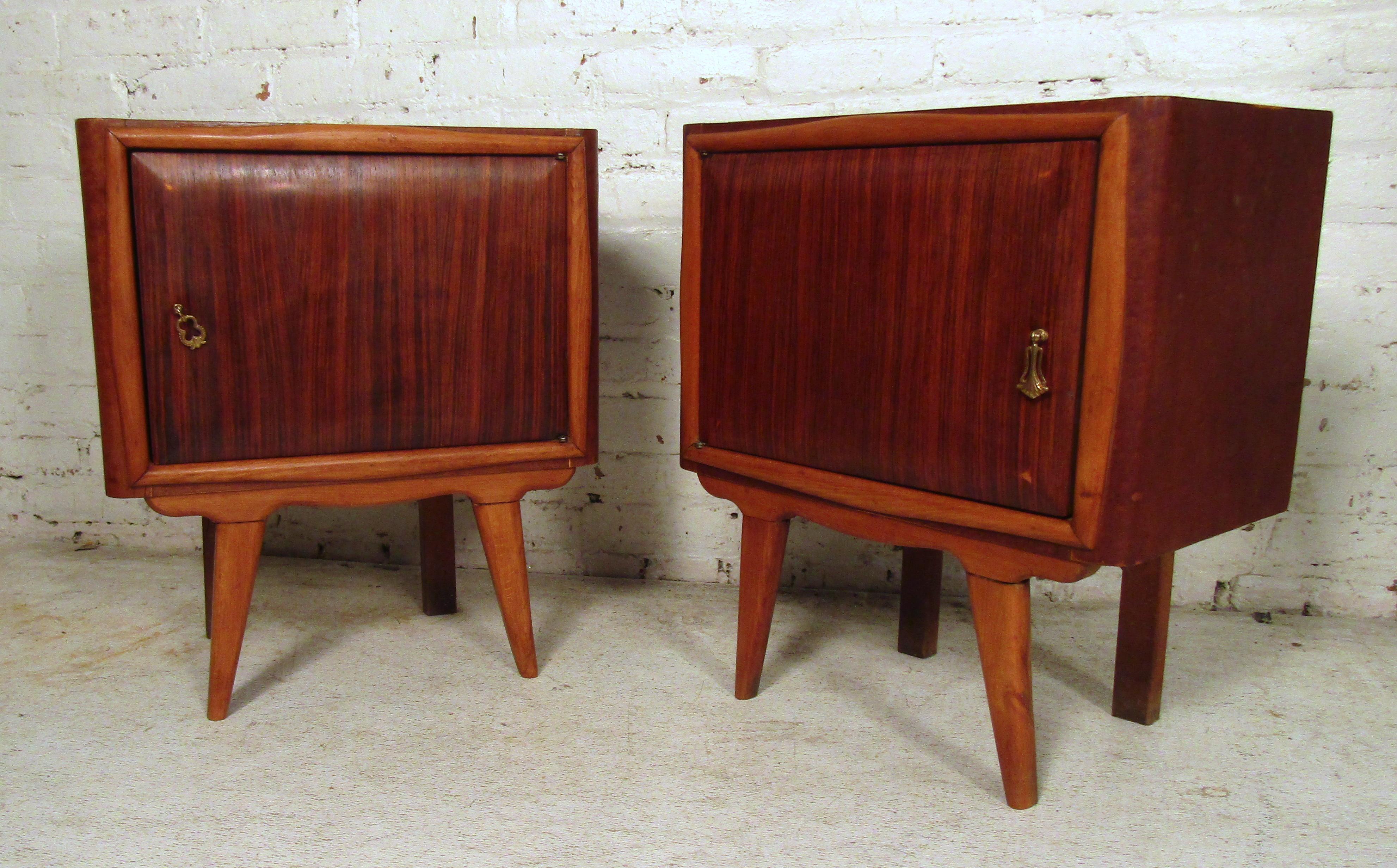 Mid-Century Modern Italian Nightstands In Good Condition In Brooklyn, NY