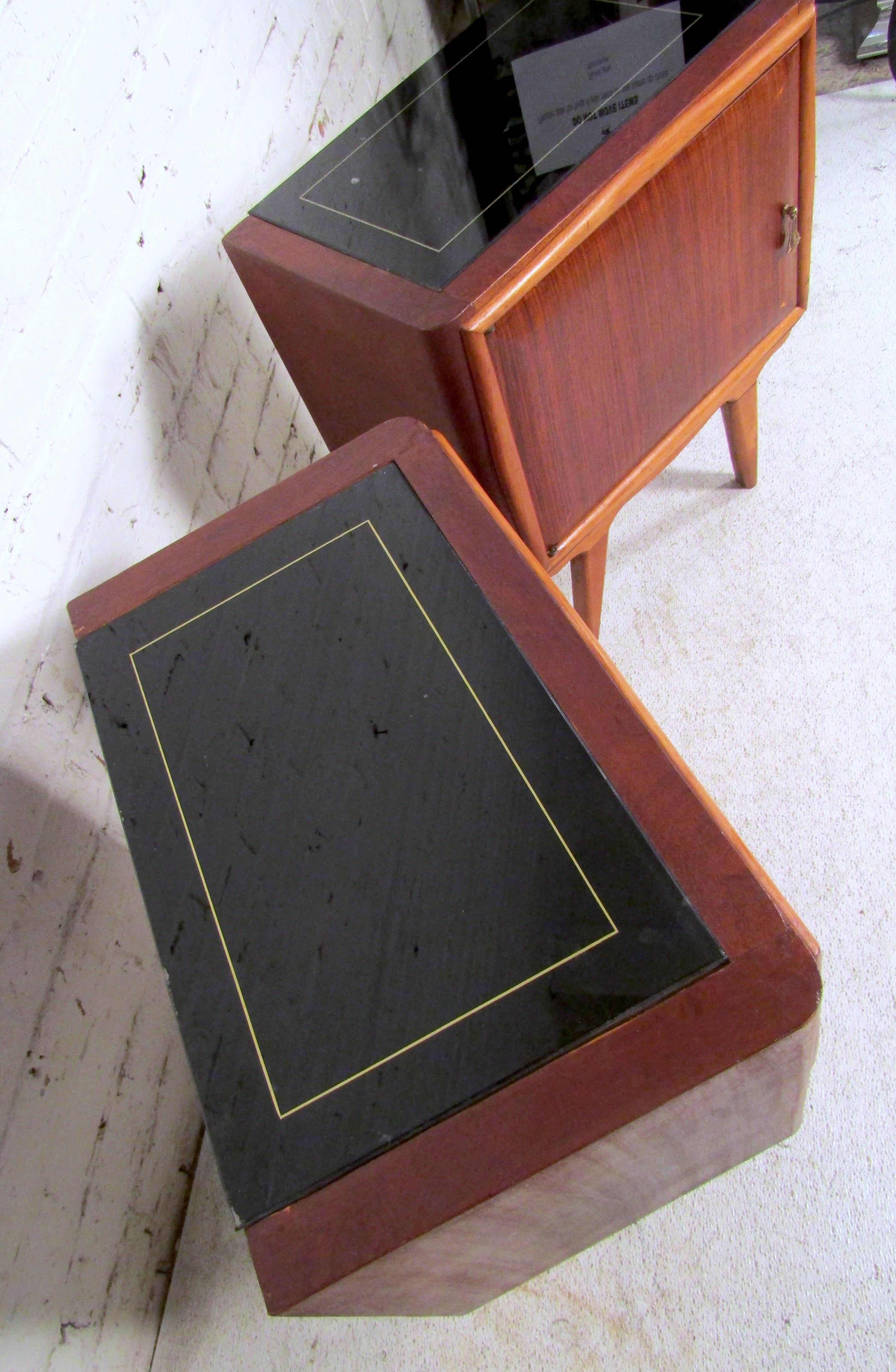 Wood Mid-Century Modern Italian Nightstands