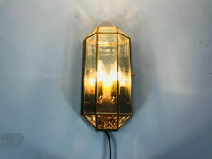 Mid-Century Modern Italian Octagonal Wall Lamp, Italy, 1960s