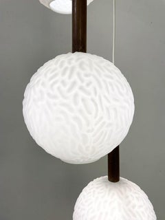 Suspension en opaline italienne moderne du milieu du siècle, Italie, années 1960