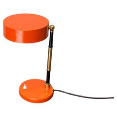 Mid-Century Modern Italian Orange Minimalist Table Lamp, 1960s