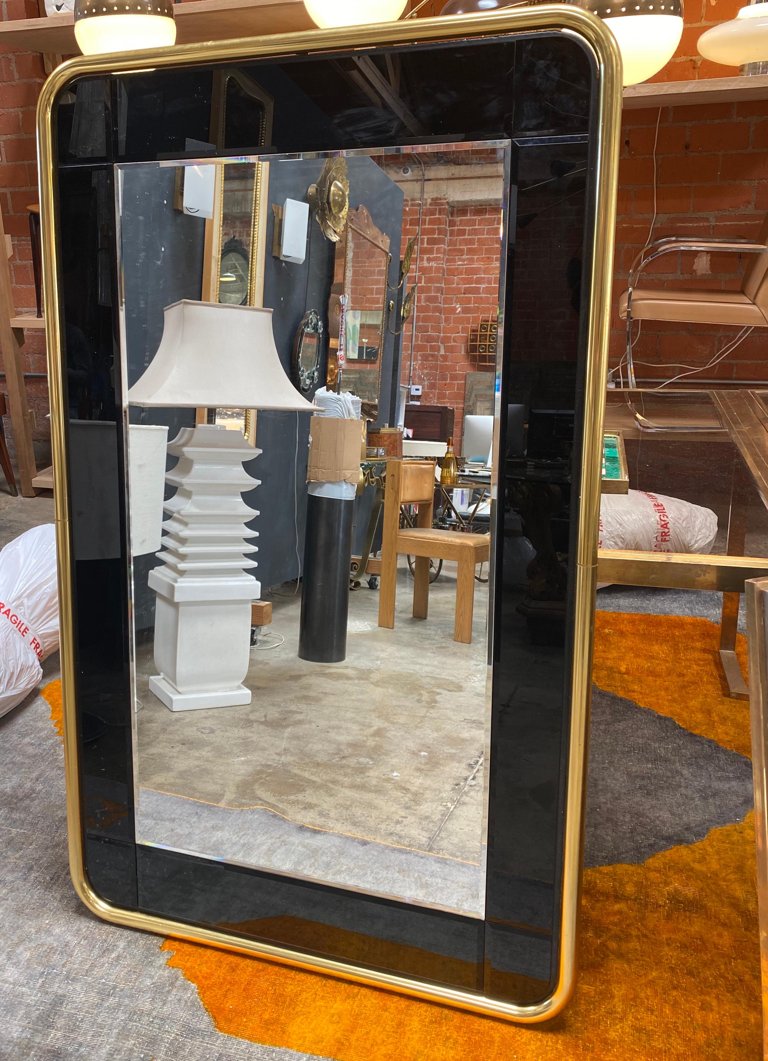 Mid-Century Modern Italian Oversize Wall Mirror, 1970 1