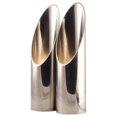 Mid-Century Modern Italian Pair of Table Up Lighters Attributed to Stilnovo