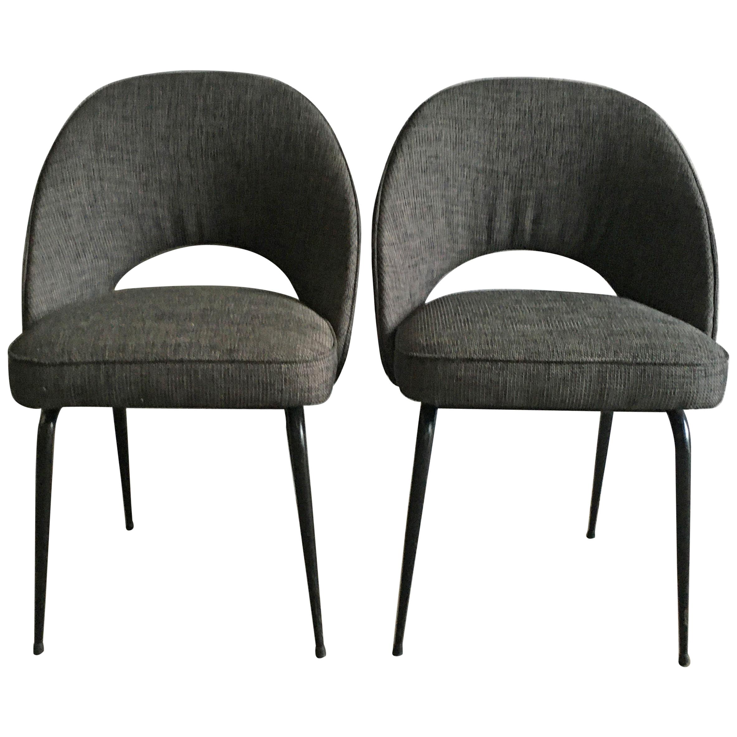 Mid-Century Modern Italian Pair of Upholstered Chairs, 1960s