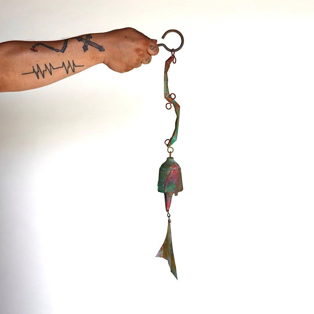 Mid-Century Modern Italian Paolo Soleri Wind Chime Sculpture In Good Condition In San Diego, CA