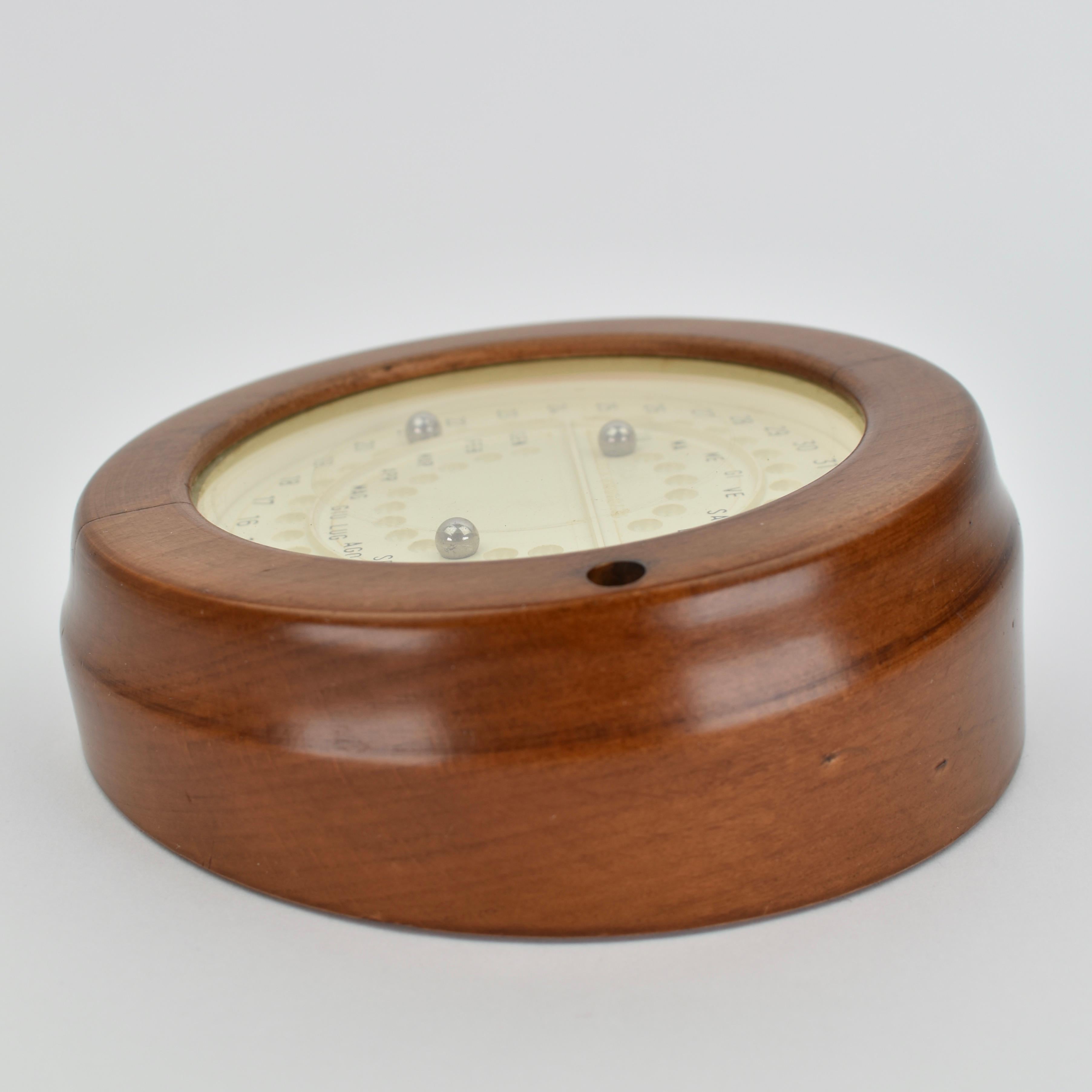 Metà XX secolo Calendario da tavolo magnetico italiano perpetuo del Mid Century Modern in vendita