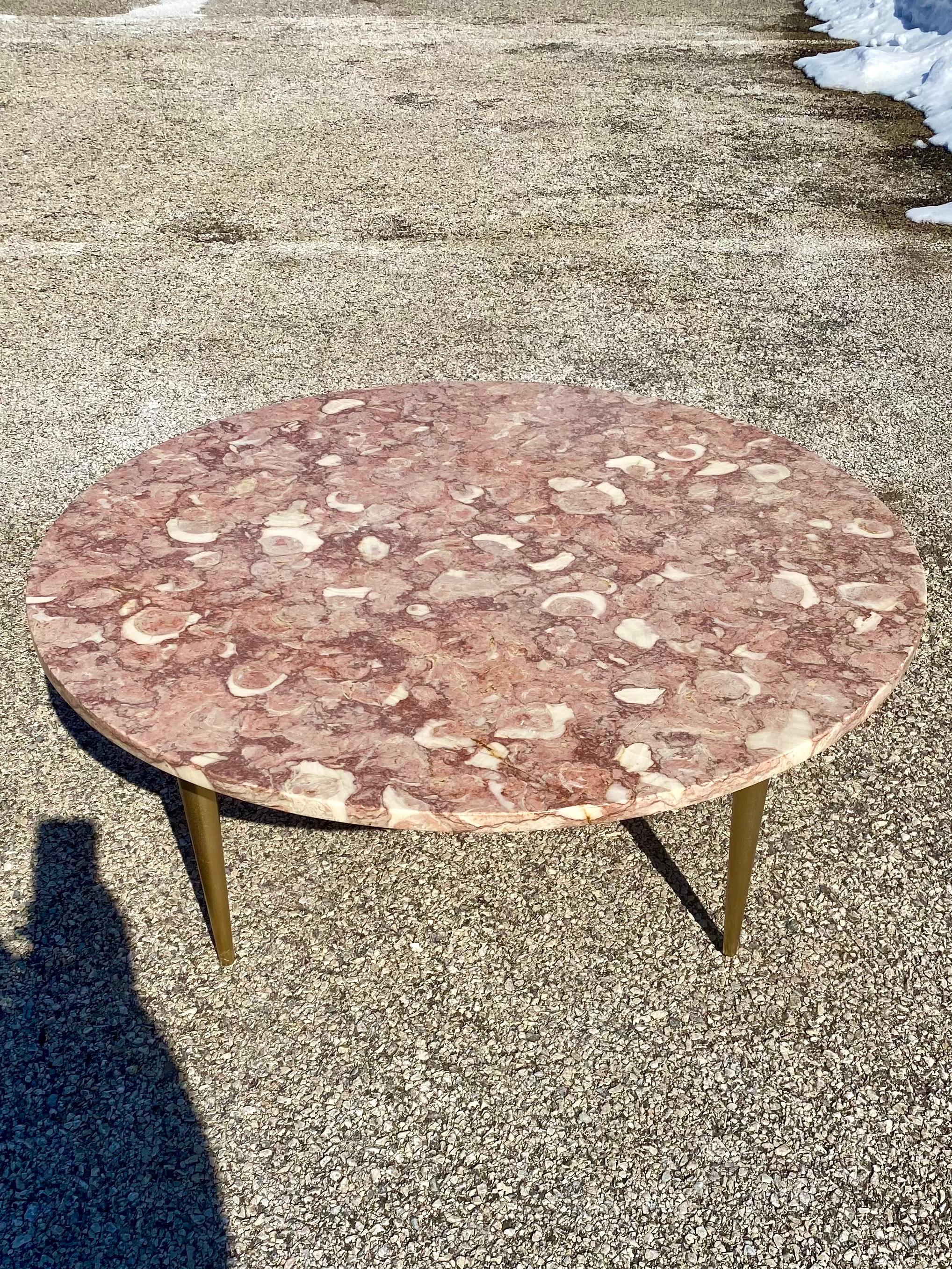 pink stone coffee table