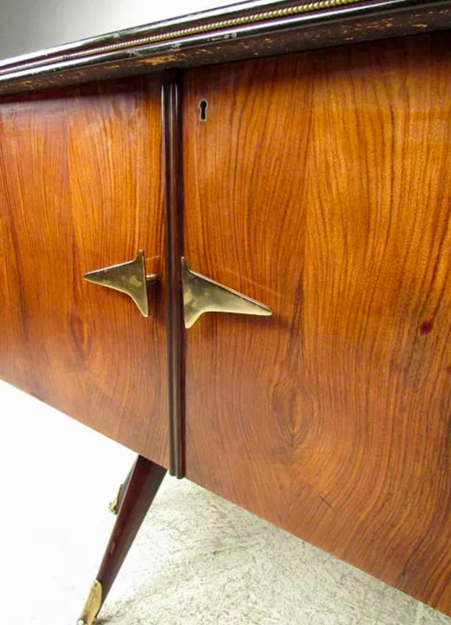 Mid-20th Century Mid-Century Modern Italian Rosewood Sideboard For Sale