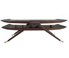Mid-Century Modern Italian Sculptural Coffee Cocktail Table Attribute Ico Parisi